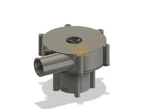 schwanzlose Wasser-Pumpe-Dichtungen engineering motor 3d print model - Mito3D