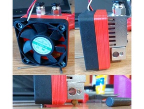50 30mm fan adaptörü çift renk alanında chimeracyclops 3d yazıcı parçalar soğutma kanalı fanduct 3d print model - Mito3D