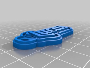 lucas keychain signs logos customized 3d print model - Mito3D
