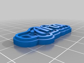 aria portachiavi i segni loghi personalizzato 3d print model - Mito3D