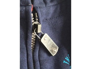 zipper slider size 5 fashion 3d print model - Mito3D