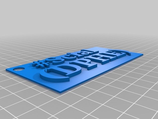 scial dphe keychains louder crowder lwc plaque 3D print model - Mito3D