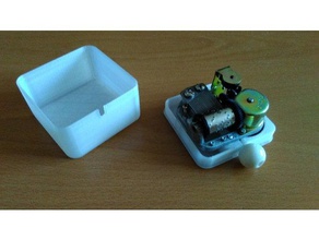 caixa de puxar cadeia cabo música mecânico brinquedos 3d print model - Mito3D