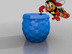 bote de miel contenedores 3d print model - Mito3D
