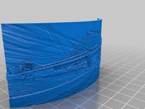 new York'un manhattan bridge lithophane sanat 3d print model - Mito3D