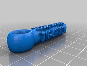 ly fob-tag Schlüsselanhänger angepasst 3d print model - Mito3D