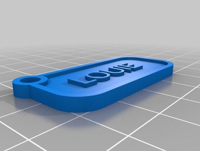 ly tag keychains customized 3d print model - Mito3D