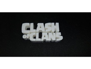 clash clans logo des signes logos 3d print model - Mito3D