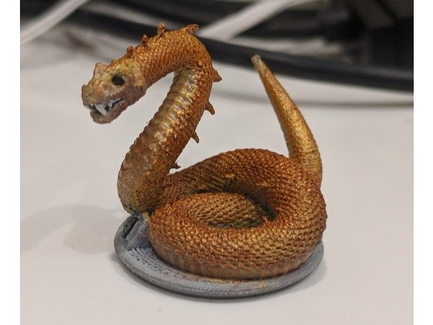 gloomhaven monster giant viper toy game accessories dnd miniature 3D print model - Mito3D