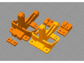 çift körük 3d yazıcı parçaları 3d print model - Mito3D