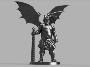 28mm demon prince stand wings creatures chaos space marines warhammer warhammer40k 40k 3d print model - Mito3D