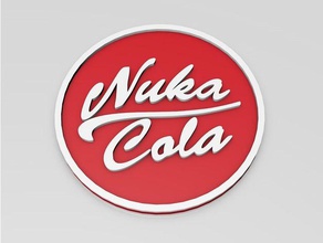fallout nuka cola bardak altlığı mutfak yemek bethesda içecek coaster dünya kasa vault-tec 3d print model - Mito3D