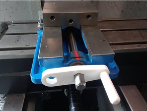 machinists speed vice handle machine tools 75 inch 34 biolumo bridgeport cnc machining machinist mill milling colorado haas kurt 3d print model - Mito3D