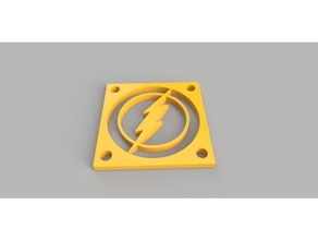 40mm flash logo fan kapağı 3d yazıcı aksesuarlar soğutma fanı mount 3d print model - Mito3D