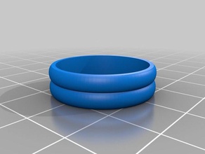 my customized fidget spinner ring 3 rings 3d print model - Mito3D