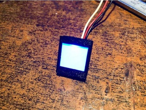 simple case capacitive led touch switch button electronics arduino box sensor cover holder lens cap module 3d print model - Mito3D