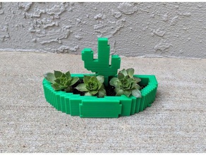 cactus planter jewelry holder display stand jewlery 3d print model - Mito3D