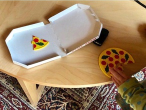 pizza puzzle dilim bulmaca oyuncak 3d print model - Mito3D