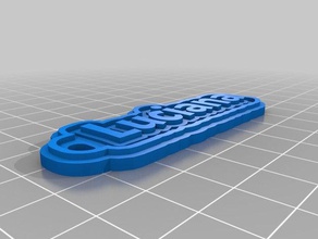 luciana keychains customized 3d print model - Mito3D