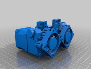 doble titan aero modificado cuerpo 3d de la impresora extrusoras 3d print model - Mito3D