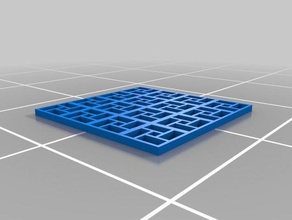 mid mod rectangles pattern decor 3d print model - Mito3D