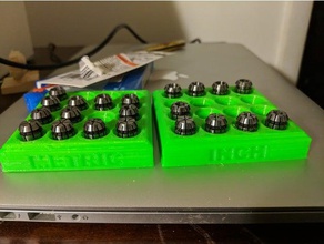 er11 collet holder tool Inhaber - Boxen cnc-Maschine Spannzangen-rack Tasche nc pocketnc 3d print model - Mito3D