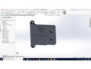 plaka petfang v2 e3dv6 adaptör kara dul yazıcı parçalar tarantula tevo 3d print model - Mito3D