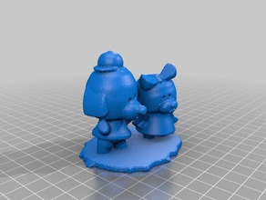 2 doggy other 3d print model - Mito3D