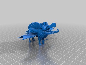 lionbirdbatfishchimera esculturas 3d print model - Mito3D