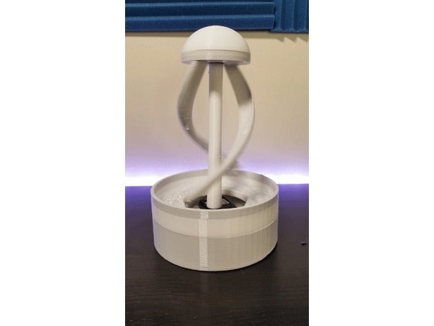 desktop spinning water fountain decor 3D print model - Mito3D