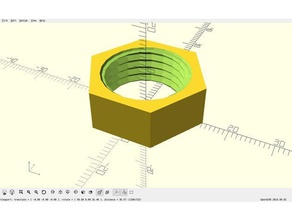 parametric dremel nut openscad diy 3d print model - Mito3D