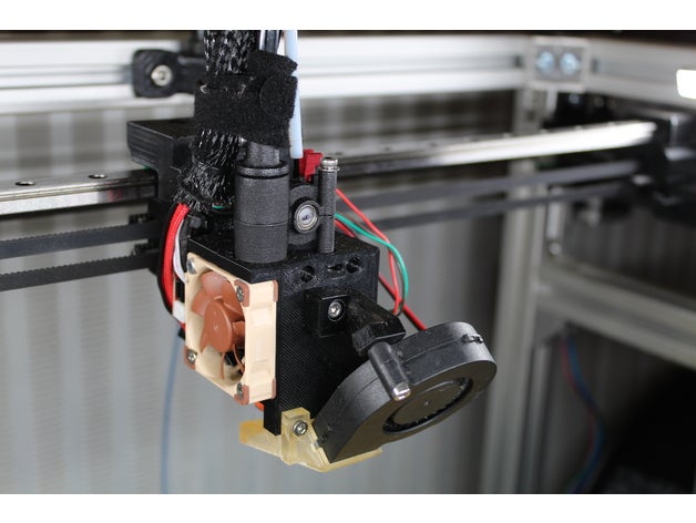 hevo mount çevik prusa i3 hoş bir özellik tarzı hotend 3d yazıcı parçalar e3d monte edin zesty 3D print model - Mito3D