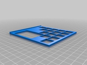 azul juego de baldosas titular juguete accesorios 3d print model - Mito3D