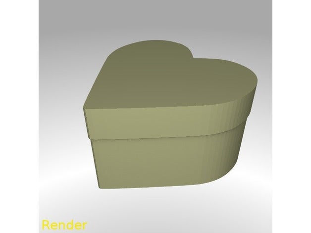 heart shaped box small containers 3D print model - Mito3D