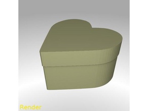 heart shaped box small containers 3d print model - Mito3D