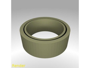 fidget ring flat size 7 rings gadget toy 3d print model - Mito3D