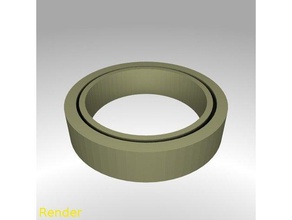 fidget ring flat thin size 7 rings gadget toy 3d print model - Mito3D