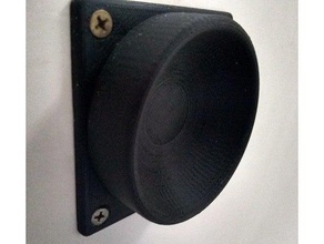 doorknob block household protective wall mount 3d print model - Mito3D