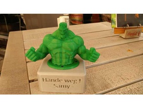 hulk piggy bank better box remix containers incredible piggybank 3d print model - Mito3D