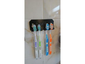 smile toothbrush holder bathroom 3d print model - Mito3D