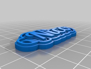 nico keychains customized 3d print model - Mito3D