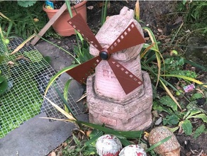 windmill vane outdoor garden blade 3d print model - Mito3D