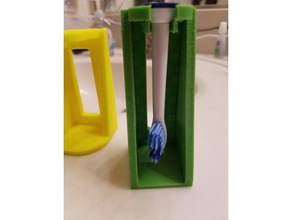 single sonicare brush head holder bathroom toothbrush 3d print model - Mito3D