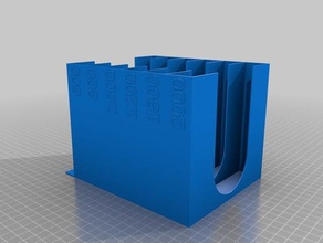 hook loop 5in configurabile disco abrasivo in pegboard organizzatore organizzazione 3d print model - Mito3D