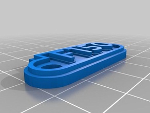 f150 keychain signs logos customized 3d print model - Mito3D