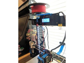 anet a8 top horizontal spool bracketmount 3d printer accessories filament holder 3d print model - Mito3D