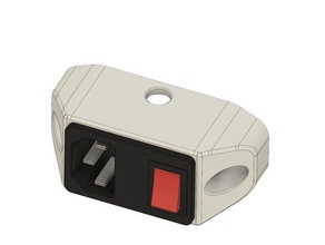 c14-mini-power socket mount 3d Drucker Teile Netzteil power-Schalter 3d print model - Mito3D