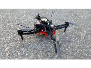 280 mm quadcopter gps gerçek kayıt onboard rc araç hava fotoğrafçılığı havadan video drone yarış solidworks 3d print model - Mito3D