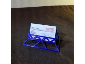 triangulée entreprise titulaire de la carte support les gadgets cartes d'affaires détenteurs visite stand l'organisateur organisation 3d print model - Mito3D