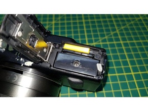canon eos-m battery switch defeat camera 3d print model - Mito3D